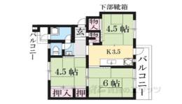 香里ヶ丘西団地Ｄ２１号棟間取り図面