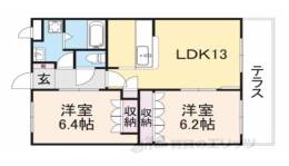 グランディール１・２間取り図面