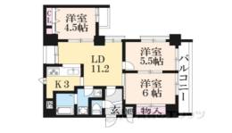 フィエルテ四条烏丸シュッド間取り図面
