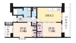 香里ケ丘みずき街団地８号棟間取り図面