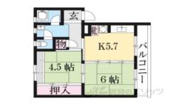 香里ヶ丘東団地Ｅ２１号棟間取り図面