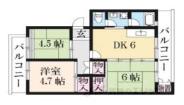 釈尊寺第二団地２４号棟間取り図面