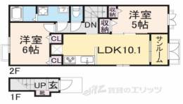 ルミエール周枳A間取り図面