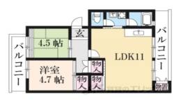 釈尊寺第二団地２２号棟間取り図面