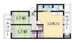 釈尊寺第二団地３２号棟間取り図面