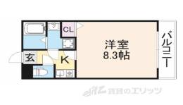 ワンルームシャンティー間取り図面