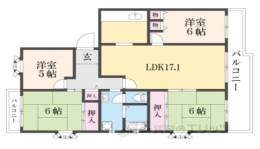 平城左京団地０７号棟間取り図面