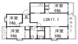 平城左京団地０７号棟間取り図面