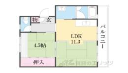 桜丘団地１０号棟間取り図面