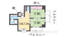川島第20ビル枚方公園間取り図面