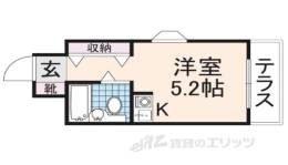 シティパレス生駒Ｐ２間取り図面