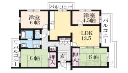 奈良青山団地１２号棟間取り図面