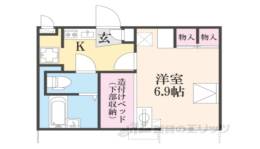 レオパレスプログレ　エヌベータ間取り図面