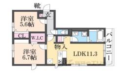 トゥールモンドＧＯ間取り図面
