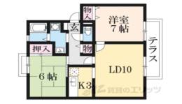 サンビレッジ学園前東坂Ｅ棟間取り図面