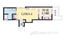 マナーズハウス山科駅前２間取り図面