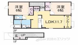 アンファミーユ２間取り図面
