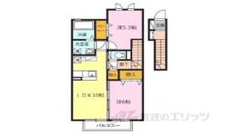 コンフォール２間取り図面