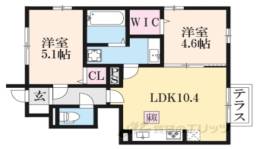 ブロード嵯峨間取り図面
