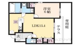 サンレーベ平川B間取り図面