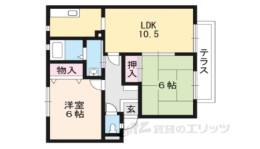 サンガーデン河端　Ｂ間取り図面