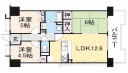 グリーンコーポ東生駒間取り図面
