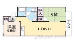ジョイフル東生駒B棟間取り図面