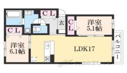 クレール東田宮間取り図面