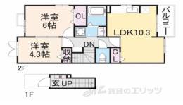ジュネス２間取り図面