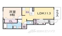ベニッシモA間取り図面