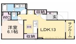 フリーデＢ間取り図面