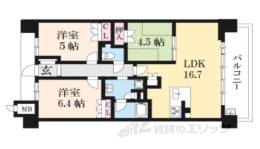 ジオ京都嵯峨嵐山107間取り図面