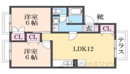 メルベーユシティ間取り図面