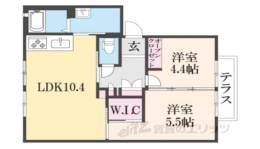 グレイス西登美ヶ丘B間取り図面