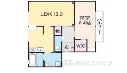 グレイス西登美ヶ丘B間取り図面