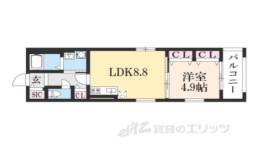 サンクトスコート東山七条間取り図面
