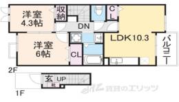 クレールコート３間取り図面