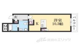 THE GARNET SUITE RESIDENCE清水五条EAST間取り図面