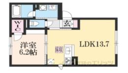 シャーメゾン岩松伏見稲荷間取り図面