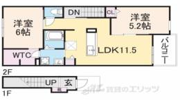 サクラ平２間取り図面