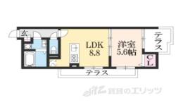 メゾン・ド・クレール西大路間取り図面