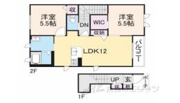 アジュール彦根B間取り図面