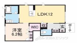 アジュール彦根B間取り図面