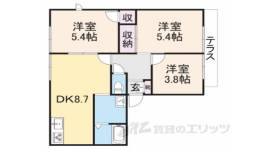 フレグランスタウン大槻D間取り図面