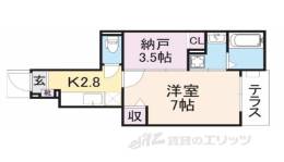 フロール南彦根間取り図面