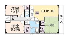 クール　ヴェルビュ間取り図面