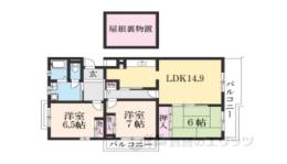 コンフォールかぶと台4号棟間取り図面