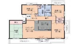 コンフォールかぶと台8号棟間取り図面