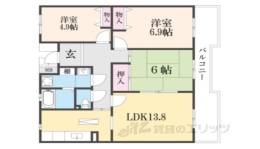コンフォールかぶと台28号棟間取り図面