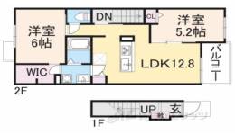 コージーコート枚方２　間取り図面